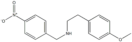 [2-(4-methoxyphenyl)ethyl][(4-nitrophenyl)methyl]amine 结构式