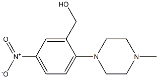 [2-(4-methylpiperazin-1-yl)-5-nitrophenyl]methanol 结构式