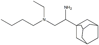 [2-(adamantan-1-yl)-2-aminoethyl](butyl)ethylamine 结构式