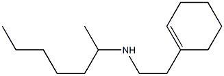 [2-(cyclohex-1-en-1-yl)ethyl](heptan-2-yl)amine 结构式