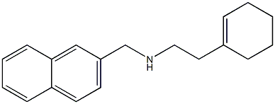 [2-(cyclohex-1-en-1-yl)ethyl](naphthalen-2-ylmethyl)amine 结构式