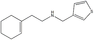 [2-(cyclohex-1-en-1-yl)ethyl](thiophen-3-ylmethyl)amine 结构式