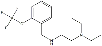 [2-(diethylamino)ethyl]({[2-(trifluoromethoxy)phenyl]methyl})amine 结构式