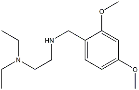 [2-(diethylamino)ethyl][(2,4-dimethoxyphenyl)methyl]amine 结构式