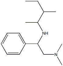 [2-(dimethylamino)-1-phenylethyl](3-methylpentan-2-yl)amine 结构式