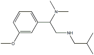 [2-(dimethylamino)-2-(3-methoxyphenyl)ethyl](2-methylpropyl)amine 结构式