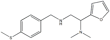 [2-(dimethylamino)-2-(furan-2-yl)ethyl]({[4-(methylsulfanyl)phenyl]methyl})amine 结构式