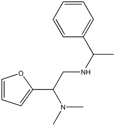 [2-(dimethylamino)-2-(furan-2-yl)ethyl](1-phenylethyl)amine 结构式