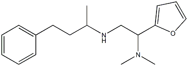 [2-(dimethylamino)-2-(furan-2-yl)ethyl](4-phenylbutan-2-yl)amine 结构式