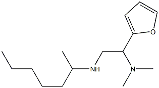 [2-(dimethylamino)-2-(furan-2-yl)ethyl](heptan-2-yl)amine 结构式