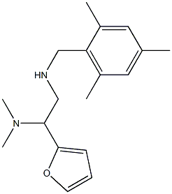 [2-(dimethylamino)-2-(furan-2-yl)ethyl][(2,4,6-trimethylphenyl)methyl]amine 结构式