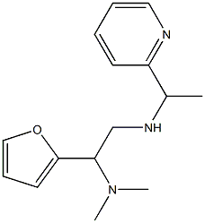 [2-(dimethylamino)-2-(furan-2-yl)ethyl][1-(pyridin-2-yl)ethyl]amine 结构式