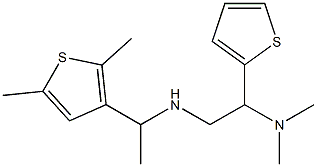 [2-(dimethylamino)-2-(thiophen-2-yl)ethyl][1-(2,5-dimethylthiophen-3-yl)ethyl]amine 结构式