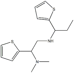 [2-(dimethylamino)-2-(thiophen-2-yl)ethyl][1-(thiophen-2-yl)propyl]amine 结构式