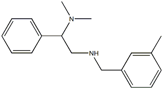[2-(dimethylamino)-2-phenylethyl][(3-methylphenyl)methyl]amine 结构式
