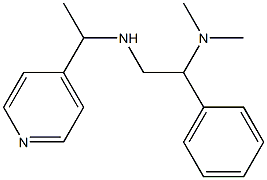 [2-(dimethylamino)-2-phenylethyl][1-(pyridin-4-yl)ethyl]amine 结构式