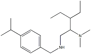 [2-(dimethylamino)-3-ethylpentyl]({[4-(propan-2-yl)phenyl]methyl})amine 结构式