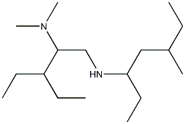 [2-(dimethylamino)-3-ethylpentyl](5-methylheptan-3-yl)amine 结构式