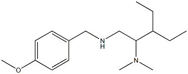 [2-(dimethylamino)-3-ethylpentyl][(4-methoxyphenyl)methyl]amine 结构式