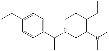 [2-(dimethylamino)-3-ethylpentyl][1-(4-ethylphenyl)ethyl]amine 结构式