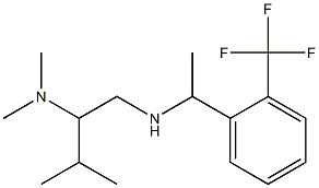 [2-(dimethylamino)-3-methylbutyl]({1-[2-(trifluoromethyl)phenyl]ethyl})amine 结构式
