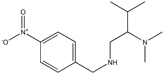[2-(dimethylamino)-3-methylbutyl][(4-nitrophenyl)methyl]amine 结构式