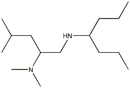 [2-(dimethylamino)-4-methylpentyl](heptan-4-yl)amine 结构式