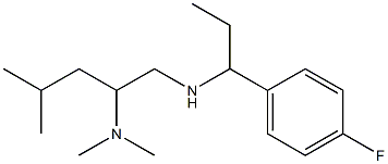 [2-(dimethylamino)-4-methylpentyl][1-(4-fluorophenyl)propyl]amine 结构式