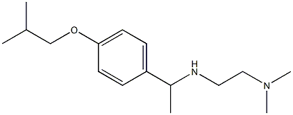 [2-(dimethylamino)ethyl]({1-[4-(2-methylpropoxy)phenyl]ethyl})amine 结构式