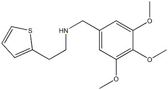 [2-(thiophen-2-yl)ethyl][(3,4,5-trimethoxyphenyl)methyl]amine 结构式