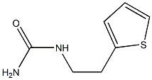 [2-(thiophen-2-yl)ethyl]urea 结构式