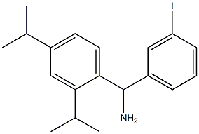 [2,4-bis(propan-2-yl)phenyl](3-iodophenyl)methanamine 结构式