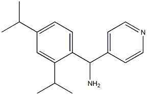 [2,4-bis(propan-2-yl)phenyl](pyridin-4-yl)methanamine 结构式
