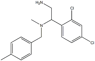 [2-amino-1-(2,4-dichlorophenyl)ethyl](methyl)[(4-methylphenyl)methyl]amine 结构式