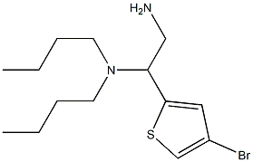 [2-amino-1-(4-bromothiophen-2-yl)ethyl]dibutylamine 结构式