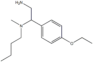 [2-amino-1-(4-ethoxyphenyl)ethyl](butyl)methylamine 结构式