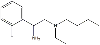 [2-amino-2-(2-fluorophenyl)ethyl](butyl)ethylamine 结构式