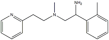 [2-amino-2-(2-methylphenyl)ethyl](methyl)[2-(pyridin-2-yl)ethyl]amine 结构式