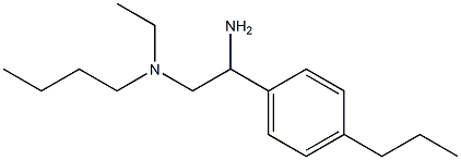 [2-amino-2-(4-propylphenyl)ethyl](butyl)ethylamine 结构式