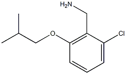 [2-chloro-6-(2-methylpropoxy)phenyl]methanamine 结构式