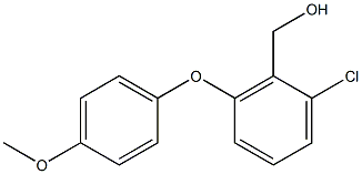 [2-chloro-6-(4-methoxyphenoxy)phenyl]methanol 结构式