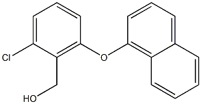 [2-chloro-6-(naphthalen-1-yloxy)phenyl]methanol 结构式