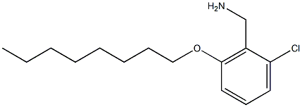 [2-chloro-6-(octyloxy)phenyl]methanamine 结构式