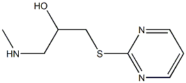 [2-hydroxy-3-(pyrimidin-2-ylsulfanyl)propyl](methyl)amine 结构式