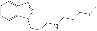 [3-(1H-1,3-benzodiazol-1-yl)propyl][3-(methylsulfanyl)propyl]amine 结构式