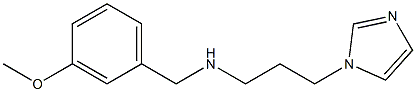 [3-(1H-imidazol-1-yl)propyl][(3-methoxyphenyl)methyl]amine 结构式