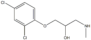 [3-(2,4-dichlorophenoxy)-2-hydroxypropyl](methyl)amine 结构式