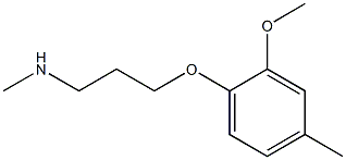 [3-(2-methoxy-4-methylphenoxy)propyl](methyl)amine 结构式