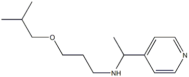 [3-(2-methylpropoxy)propyl][1-(pyridin-4-yl)ethyl]amine 结构式