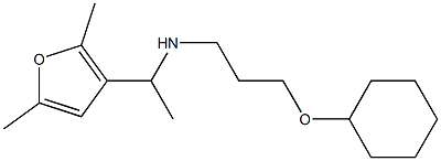 [3-(cyclohexyloxy)propyl][1-(2,5-dimethylfuran-3-yl)ethyl]amine 结构式